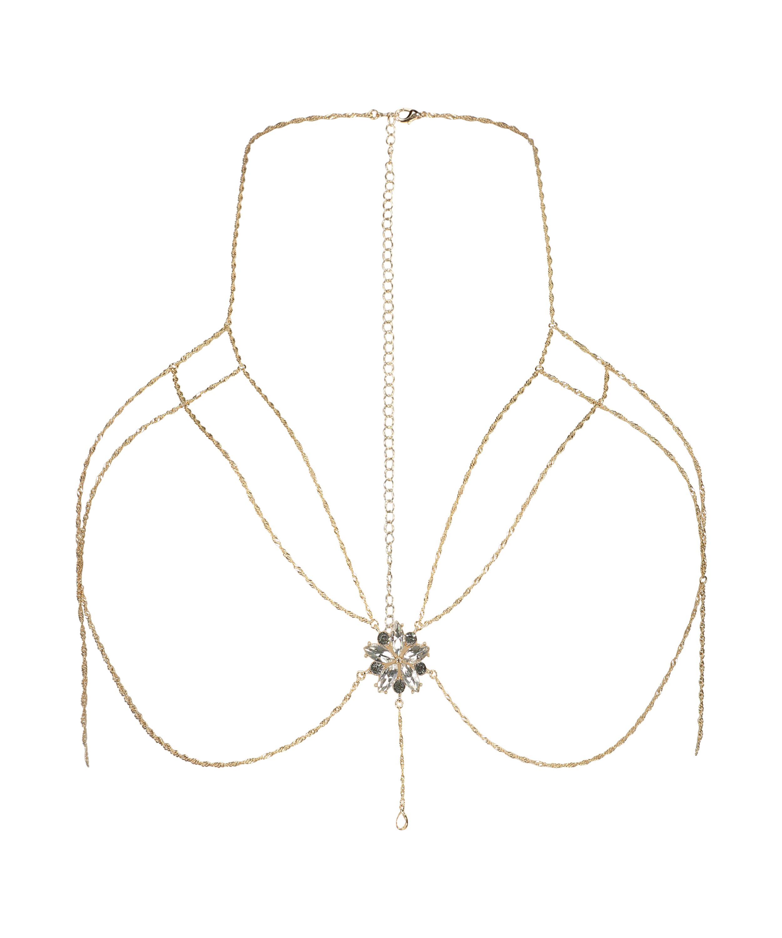 Chain Top Bralette, Ż&oacute;łty, main