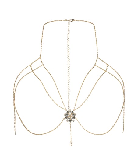 Chain Top Bralette, Ż&oacute;łty