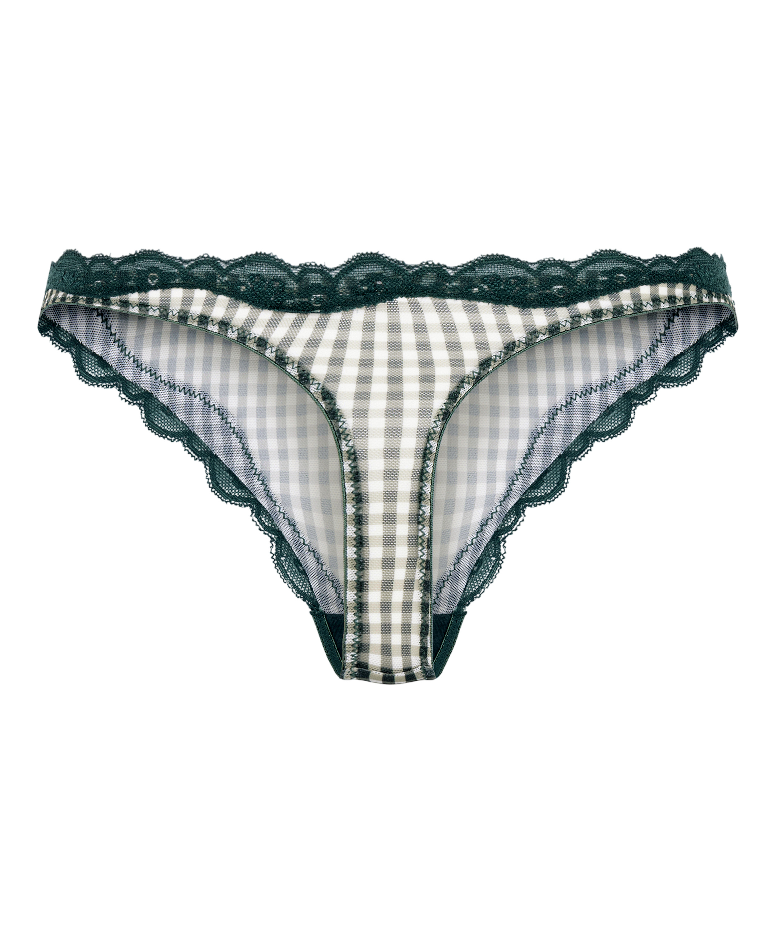 Stringi z wysokim wycięciem Liz, Zielony, main