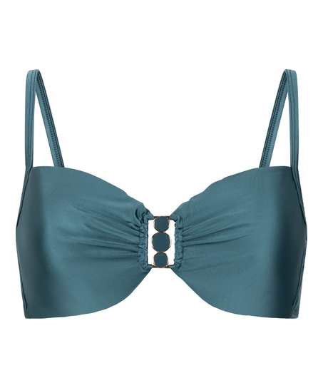 Niestaniolowany Biustonosz Bikini z Fiszbinami Dominica, Zielony
