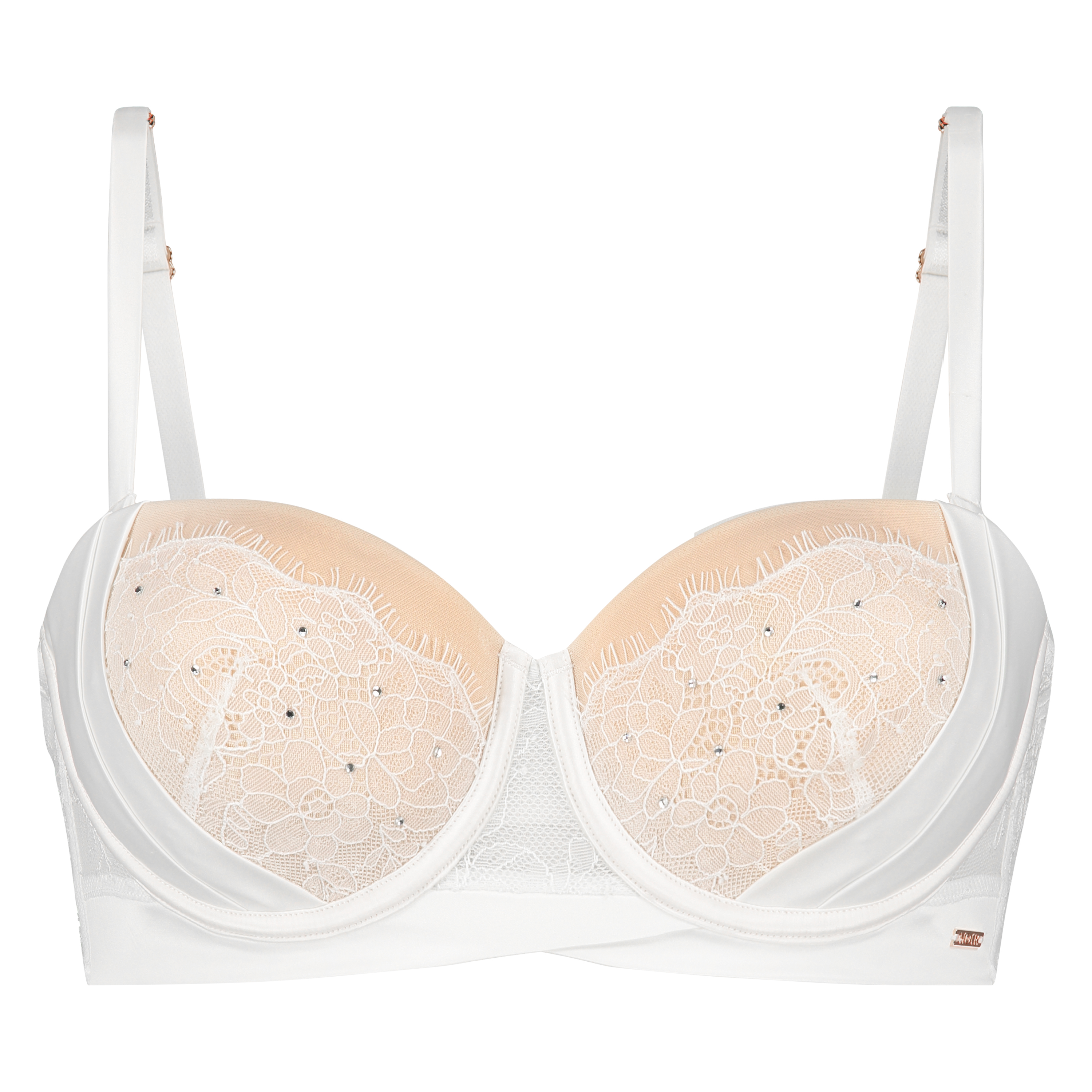 Elsa Padded Strapless Underwired Bra, Biały, main
