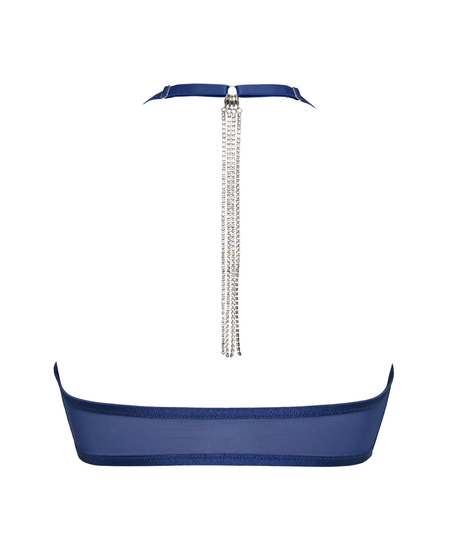 Biustonosz nieusztywniany bez fiszbin&oacute;w Mabel, Niebieski