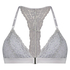 Marina Padded Triangle Bralette, Szary