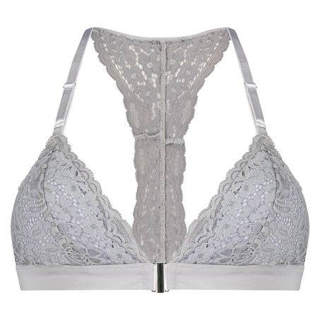 Marina Padded Triangle Bralette, Szary