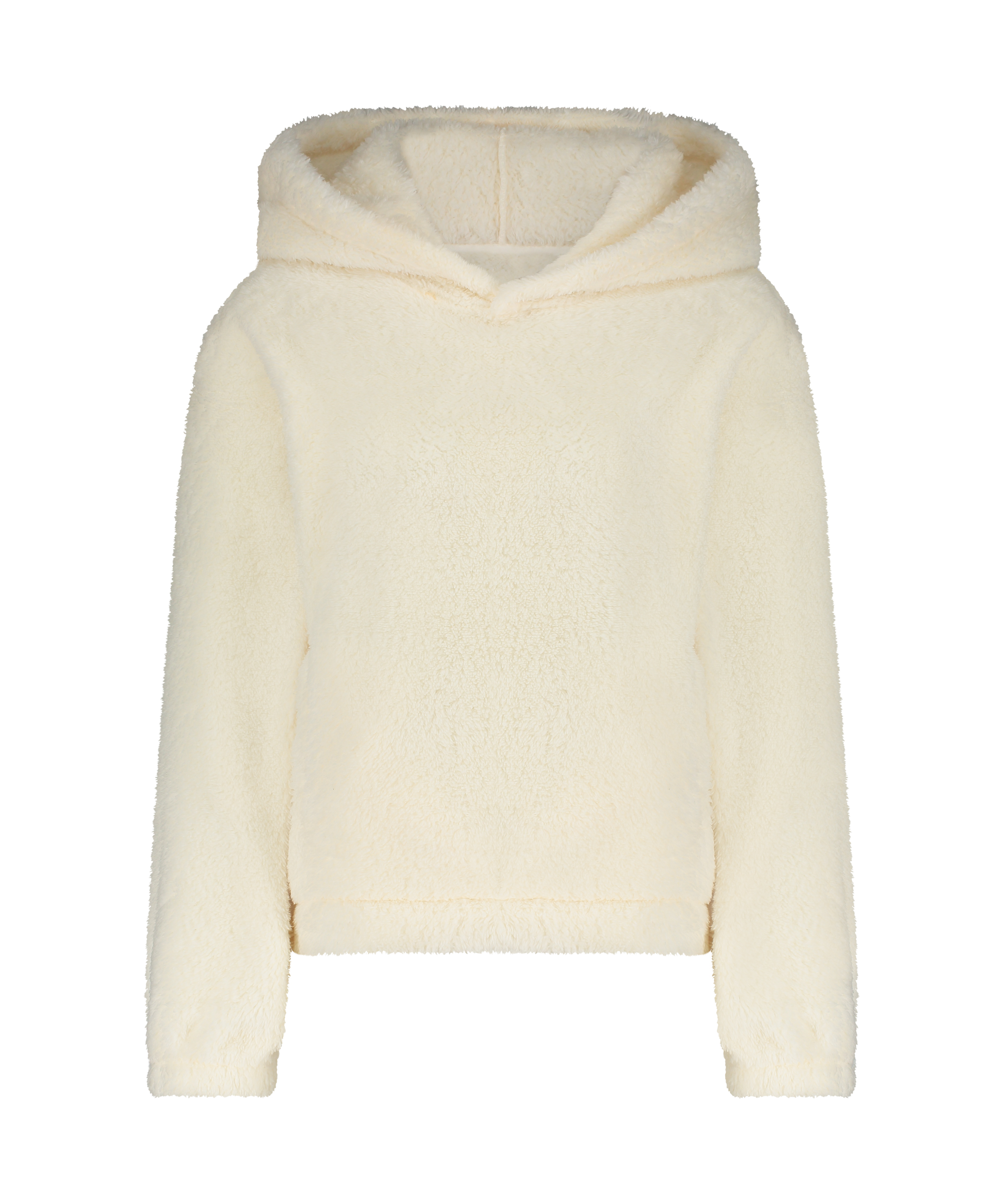 Polarowa bluza z kapturem Snuggle, Biały, main