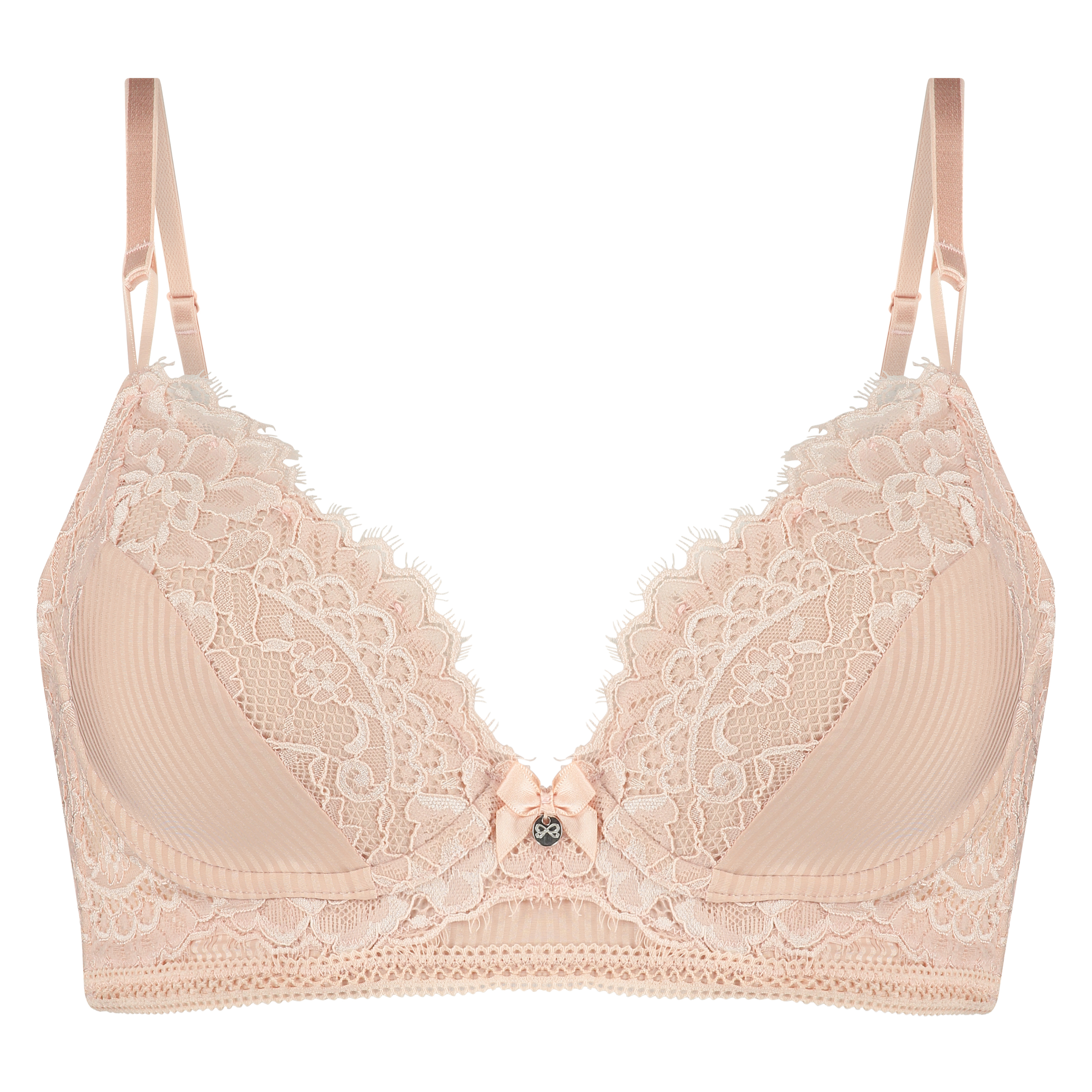 Lotte Padded Longline Underwired Bra, R&oacute;żowy, main