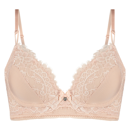 Lotte Padded Longline Underwired Bra, R&oacute;żowy