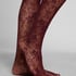 Rajstopy Allover Lace, Fioletowy