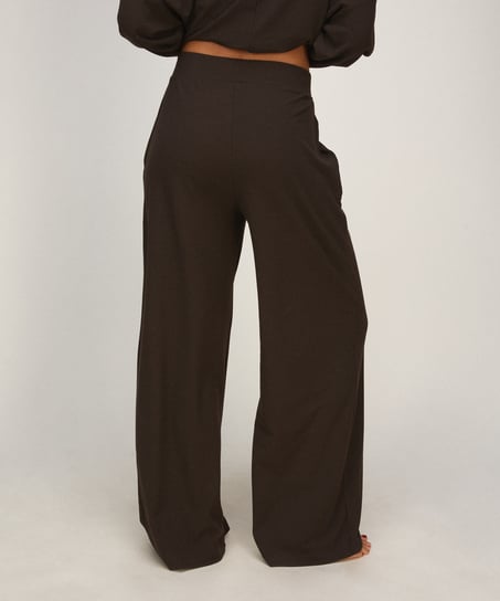 PANT WL PREMIUM RIB JERSEY, Brązowy
