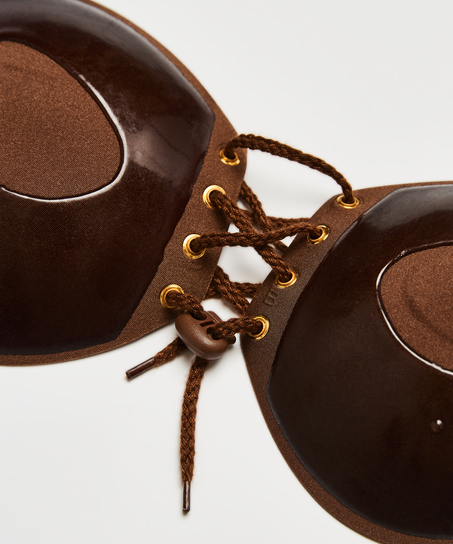 Samoprzylepny biustonosz push-up, Brązowy