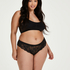 Brazyliany z wysokim stanem Curvy Iva, Czarny