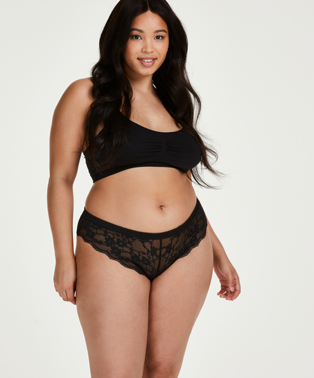 Brazyliany z wysokim stanem Curvy Iva, Czarny