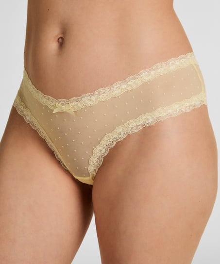 Brazyliany V-shape Mesh, Ż&oacute;łty
