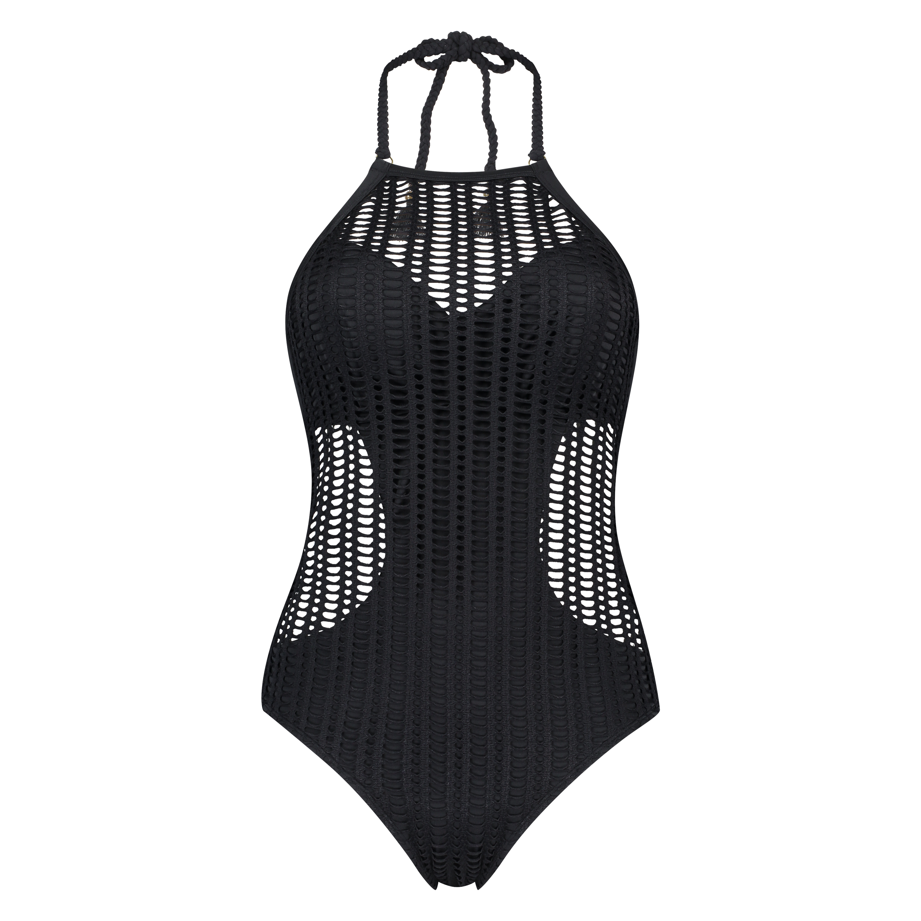 Borneo Mesh Swimsuit, Czarny, main
