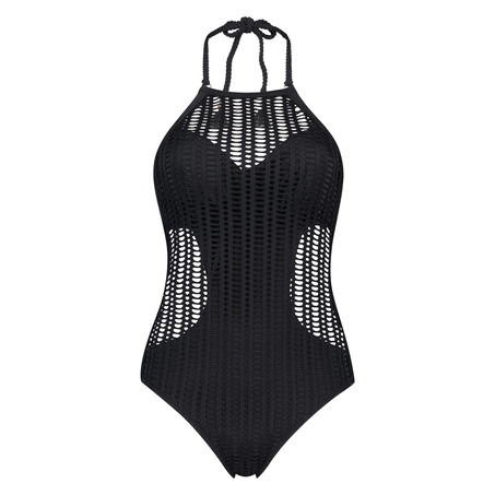 Borneo Mesh Swimsuit, Czarny