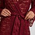 Kimono w całości wykonane z koronki, Czerwony