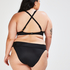 Usztywniona g&oacute;ra od bikini z fiszbinami Sunset Dreams - miseczki E+, Czarny