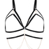 Chain Top Bralette, Czarny