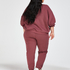 Spodnie dresowe typu boyfriend, R&oacute;żowy