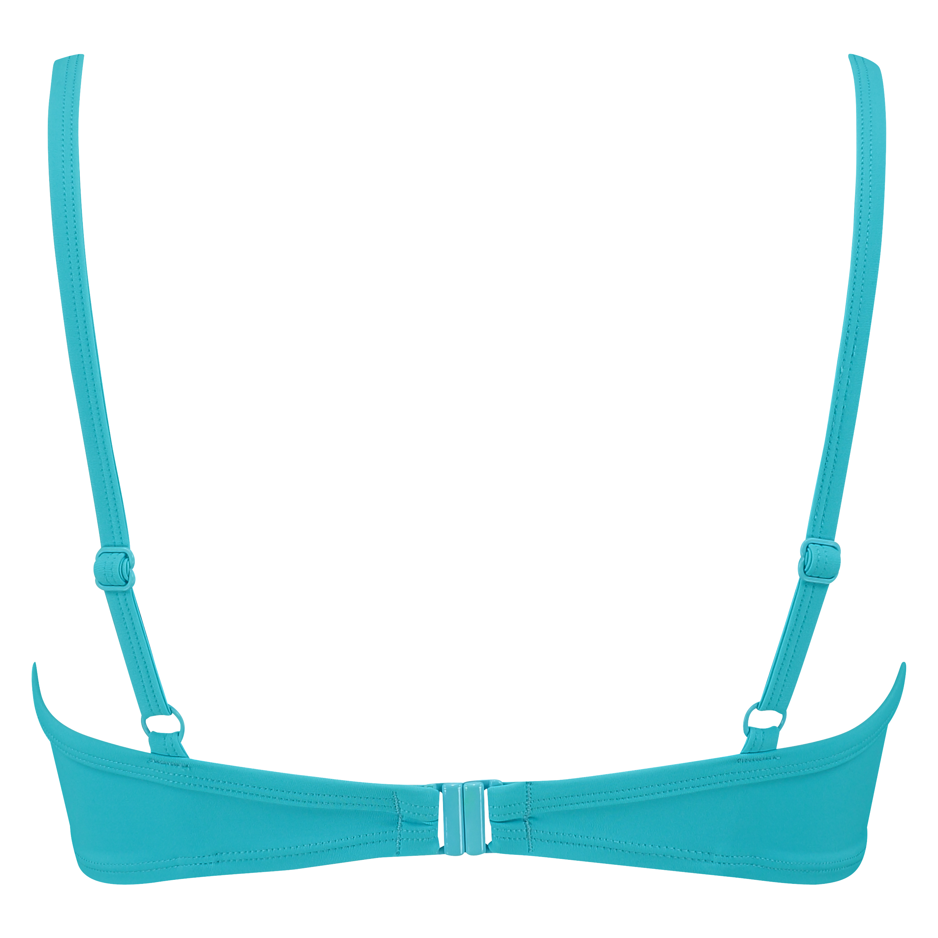 Padded bikini top Necklace wave, Niebieski, main