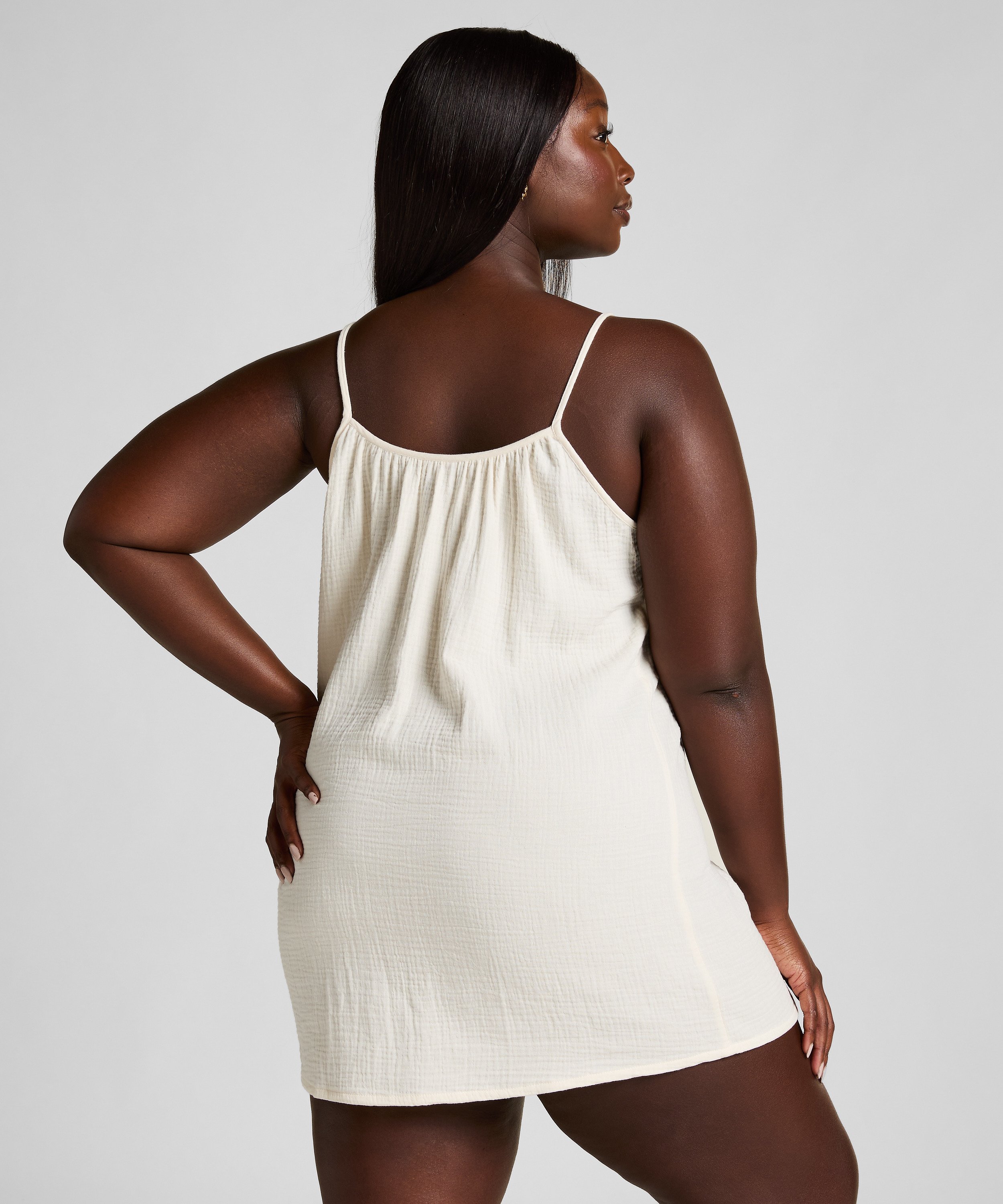 Muślinowa halka, Biały, main