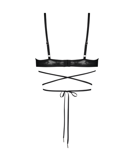 Biustonosz bralette Minnie, Czarny