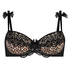 Gigi Padded Underwired Bra Animal Print, Czarny
