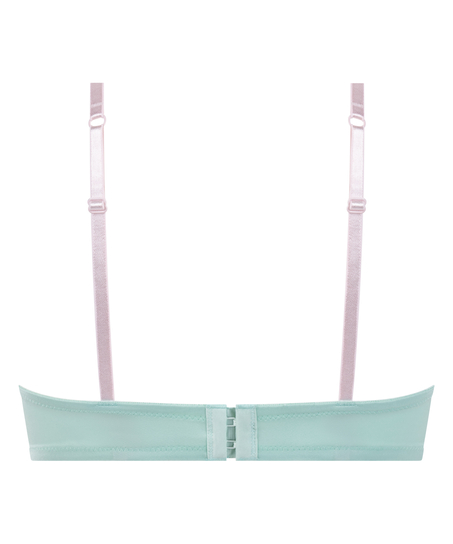 Biustonosz usztywniany z fiszbinami Lace & Shine, Niebieski