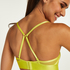 Siateczkowy biustonosz bralette Flexing, Ż&oacute;łty