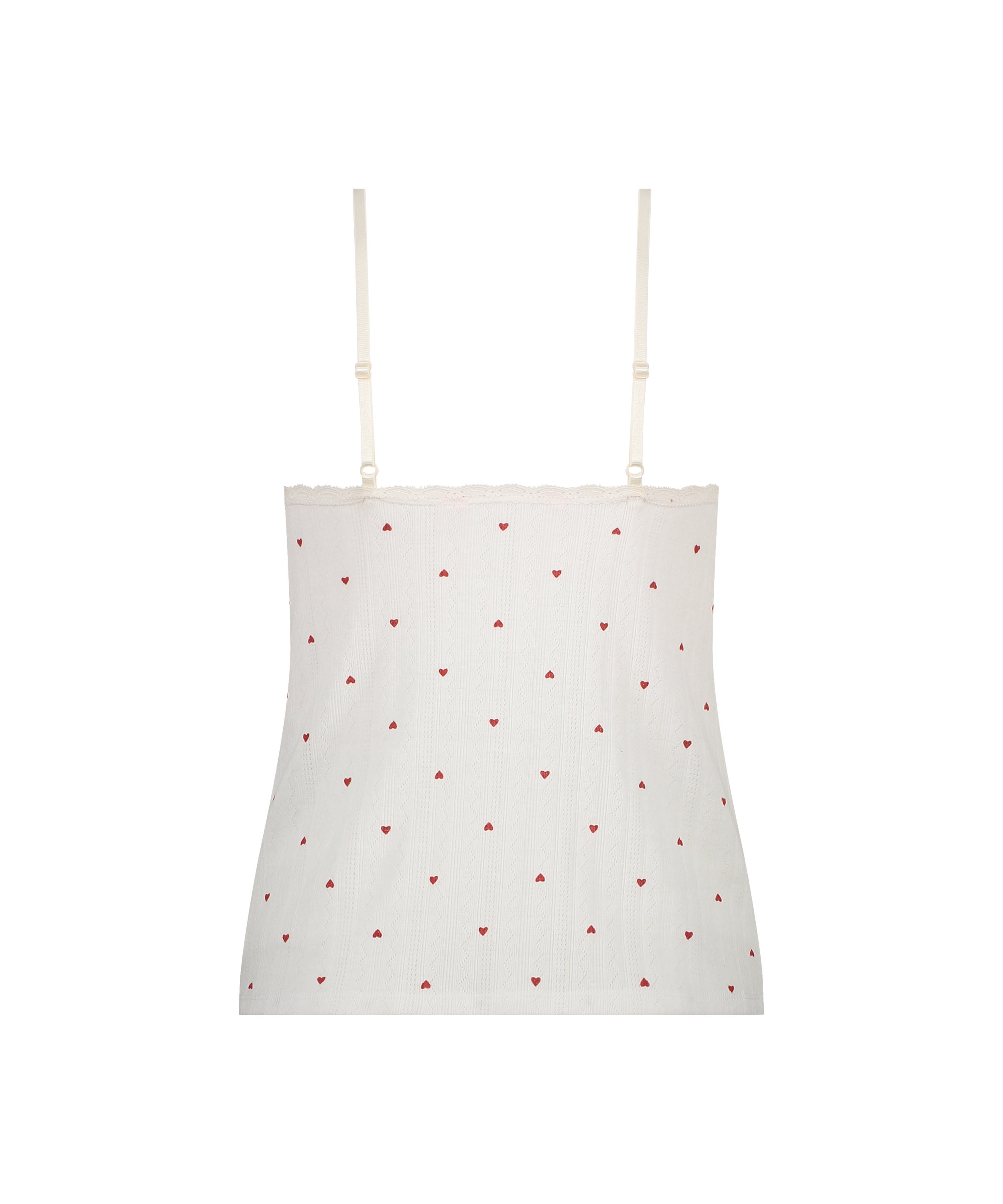 Cami lace top, Biały, main