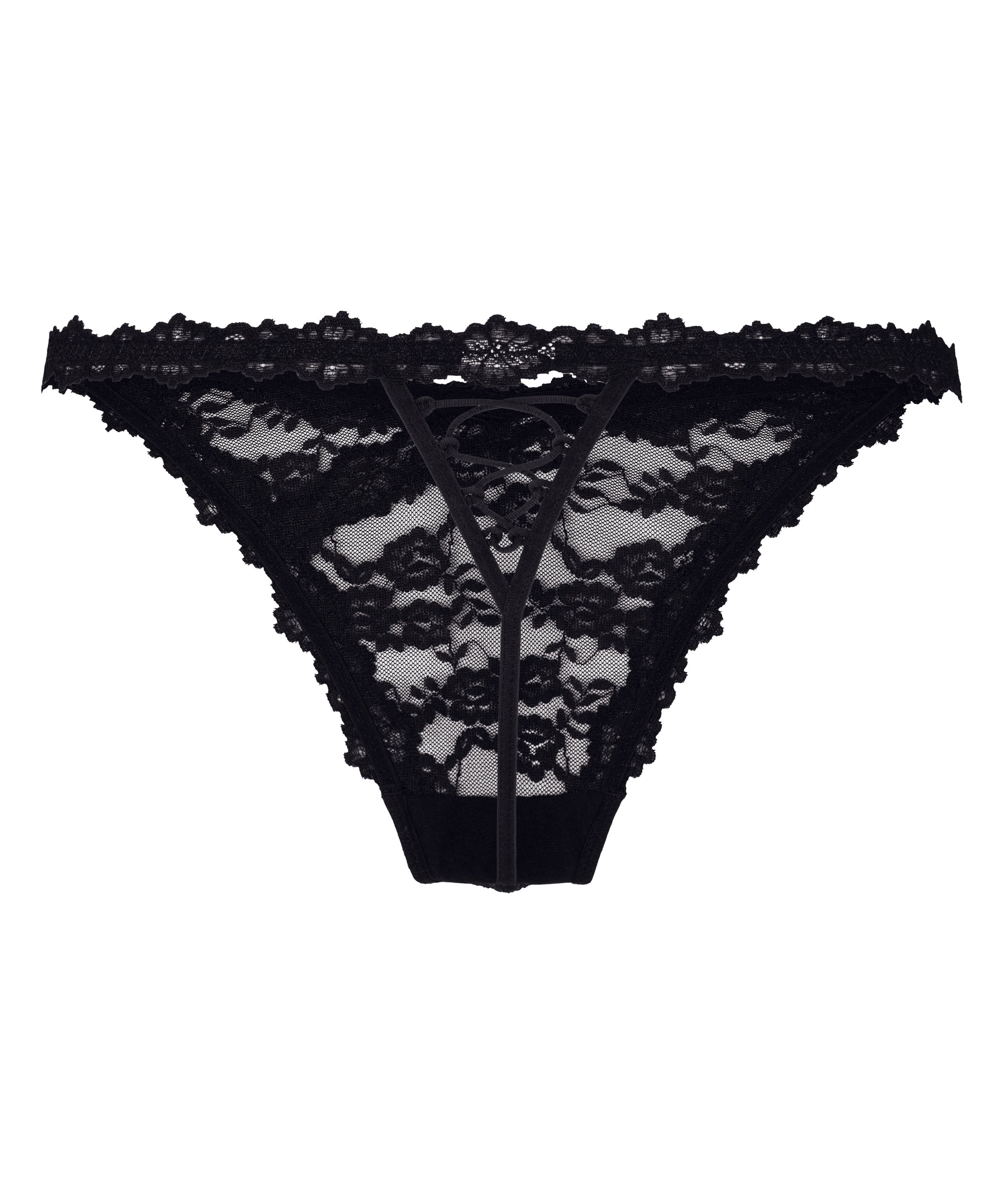 Stringi z Wysokim Wycięciem Aveline, Czarny, main