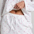 Dżersejowe spodnie Jacquard Hearts, Biały