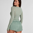 Satin Shorts Ayla, Zielony