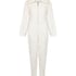 Onesie ze wzorem warkoczy z zamkiem błyskawicznym, Biały
