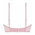 Usztywniany długi biustonosz push-up z fiszbinami Selina, Różowy