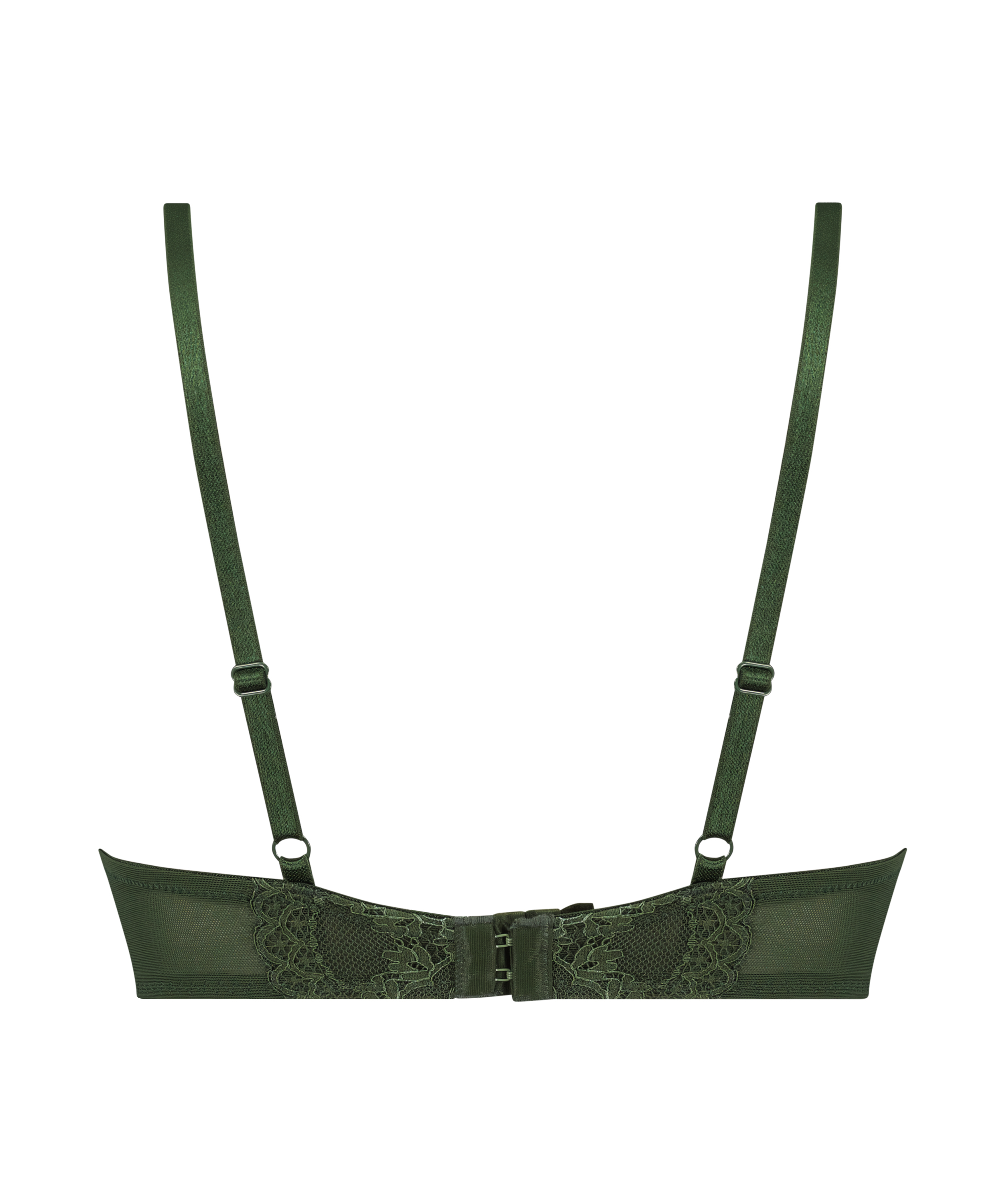 Usztywniony biustonosz maximizer z fiszbinami Daisy, Zielony, main