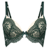 Ingrid padded push-up underwired bra, Zielony