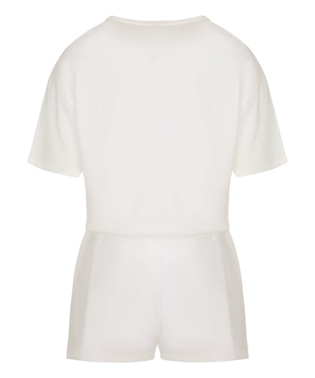 Zestaw piżamowy z bawełny, Biały