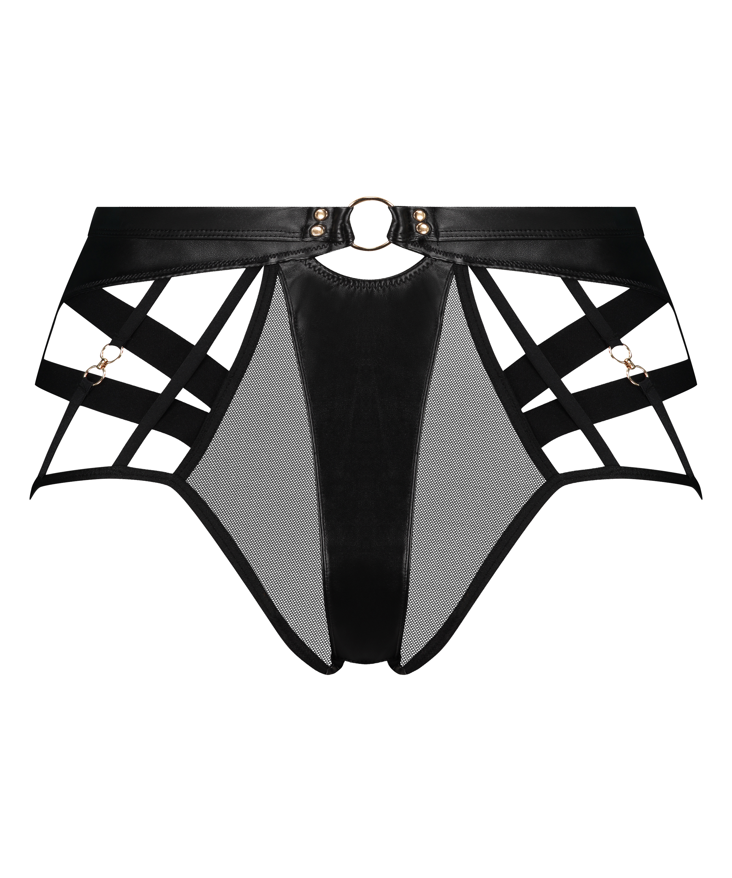 Brazyliany z wysokim wycięciem Faye, Czarny, main