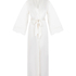 Długie satynowe kimono Valerie, Biały