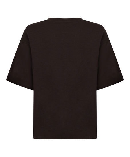 Pyjama Top Loose, Brązowy