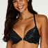 Doutzen Enchanted padded underwired push-up bra, Czarny