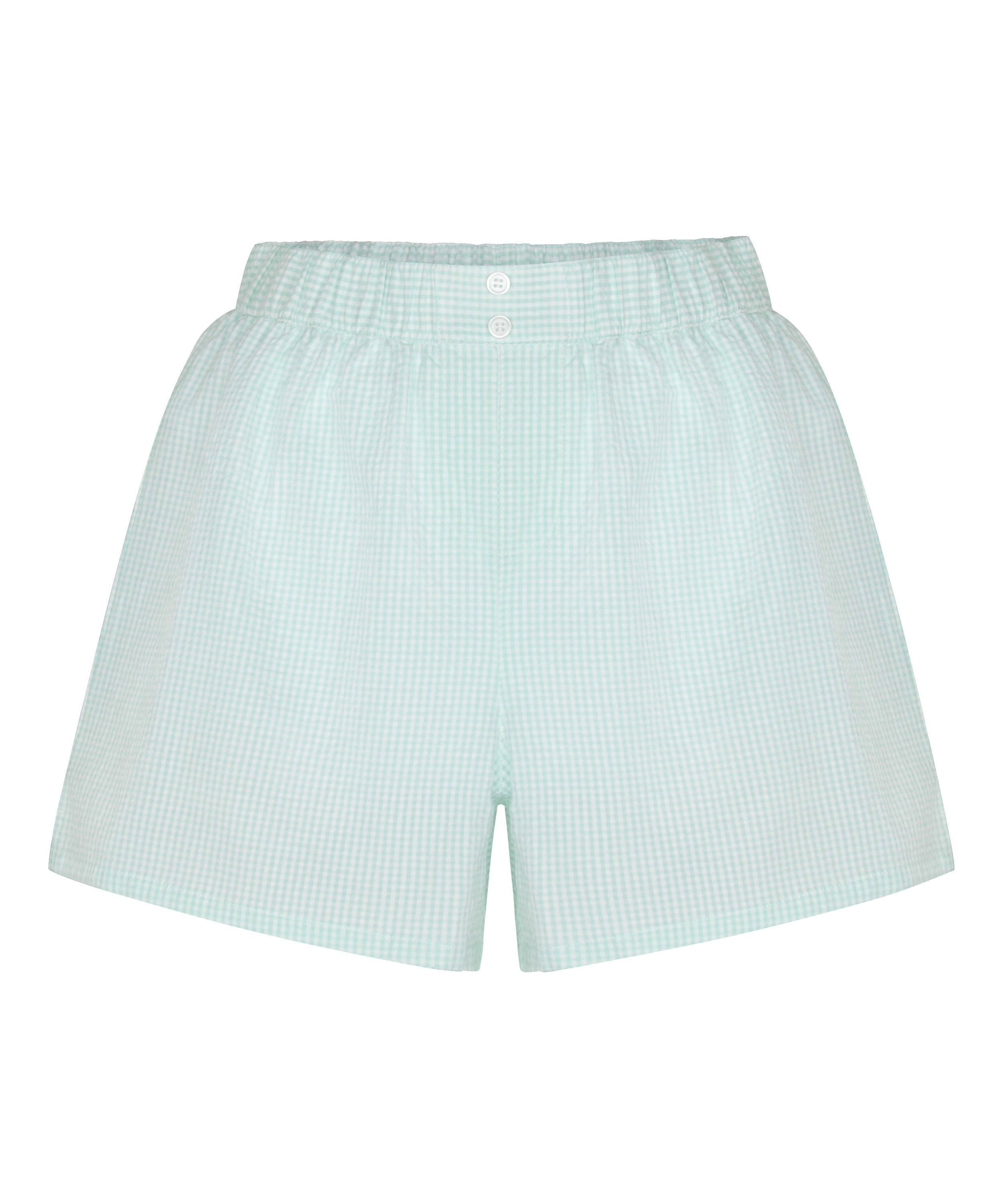 Szorty Piżamowe Seersucker, Zielony, main