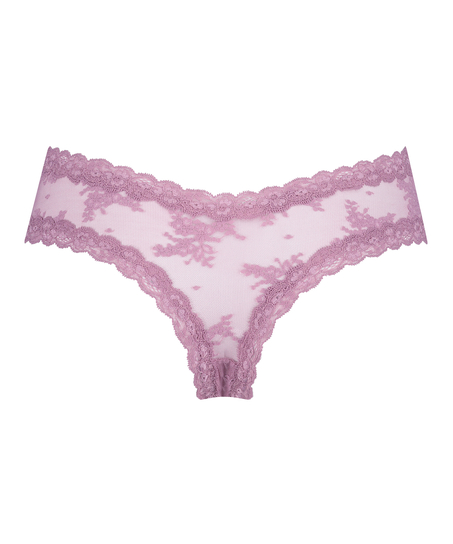 Brazyliany V-shape Mesh, Fioletowy