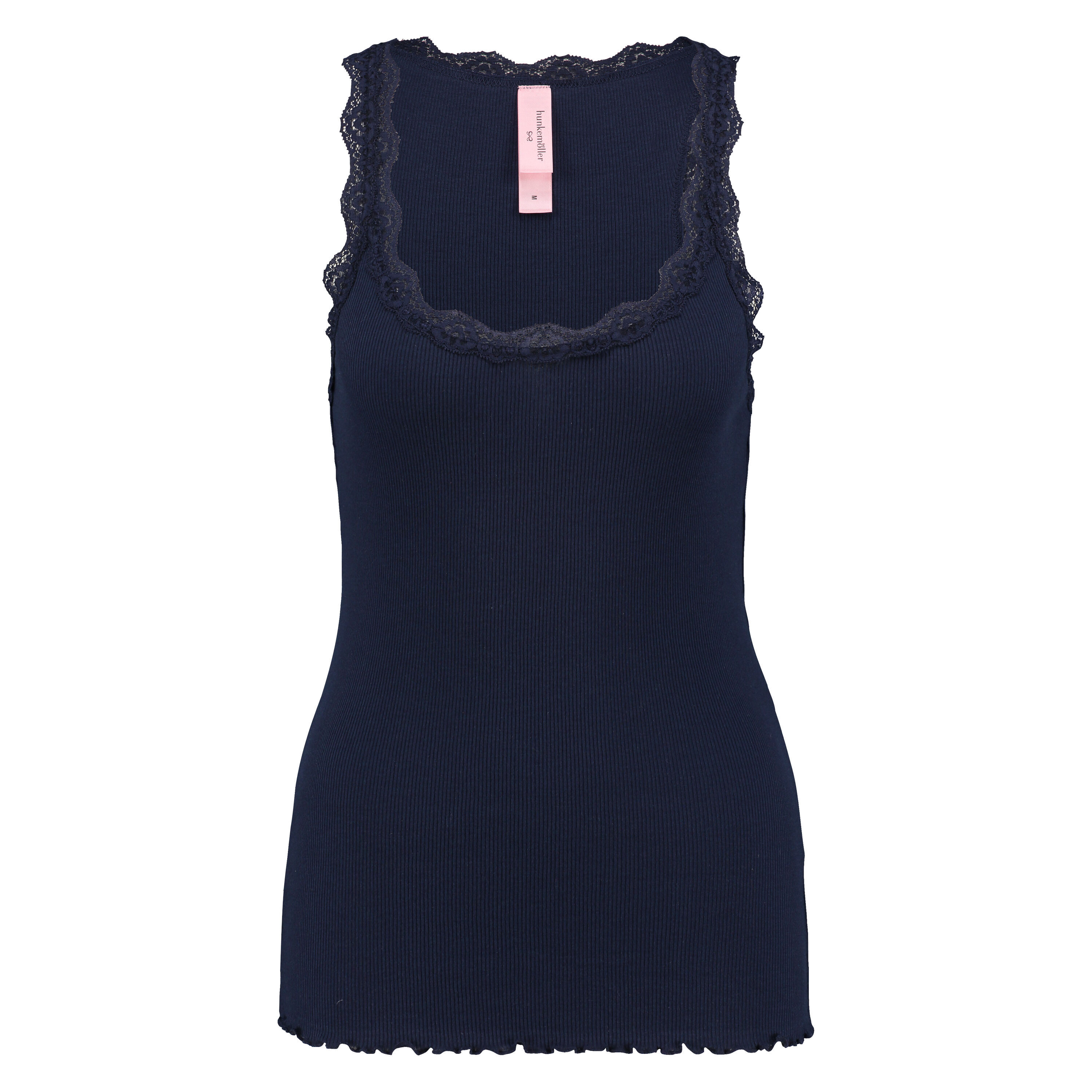 Top rib Cami lace, Niebieski