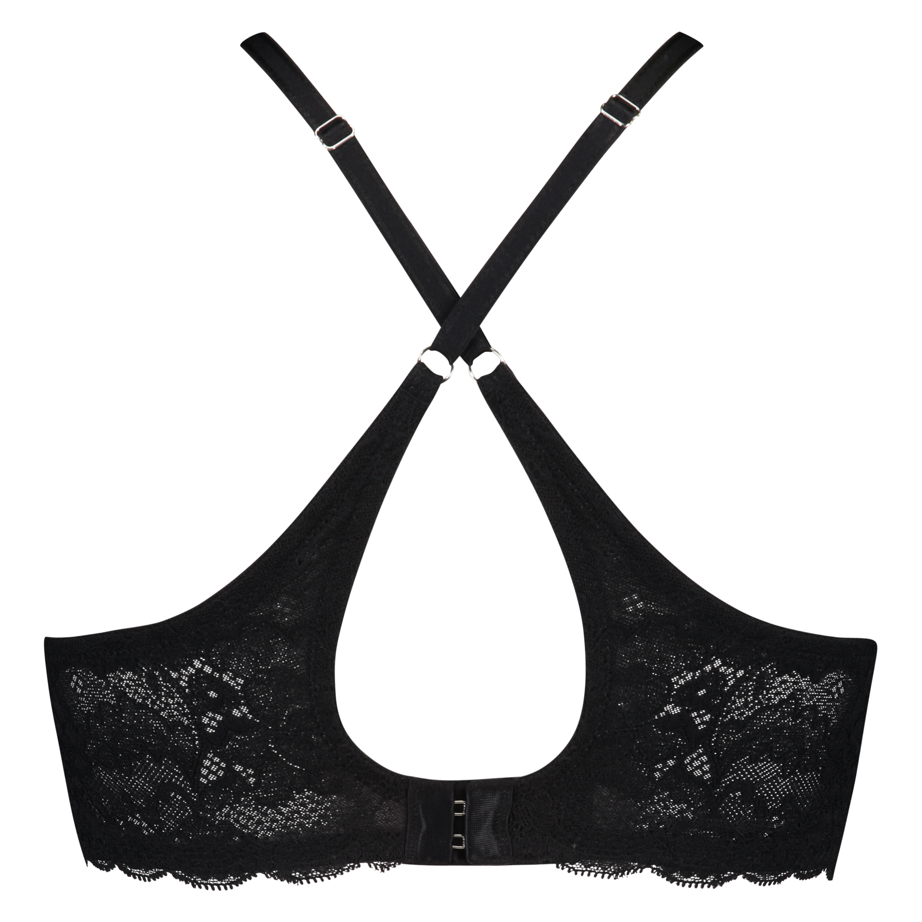 Hope Lace Padded Non-Underwired Bra, Czarny, main