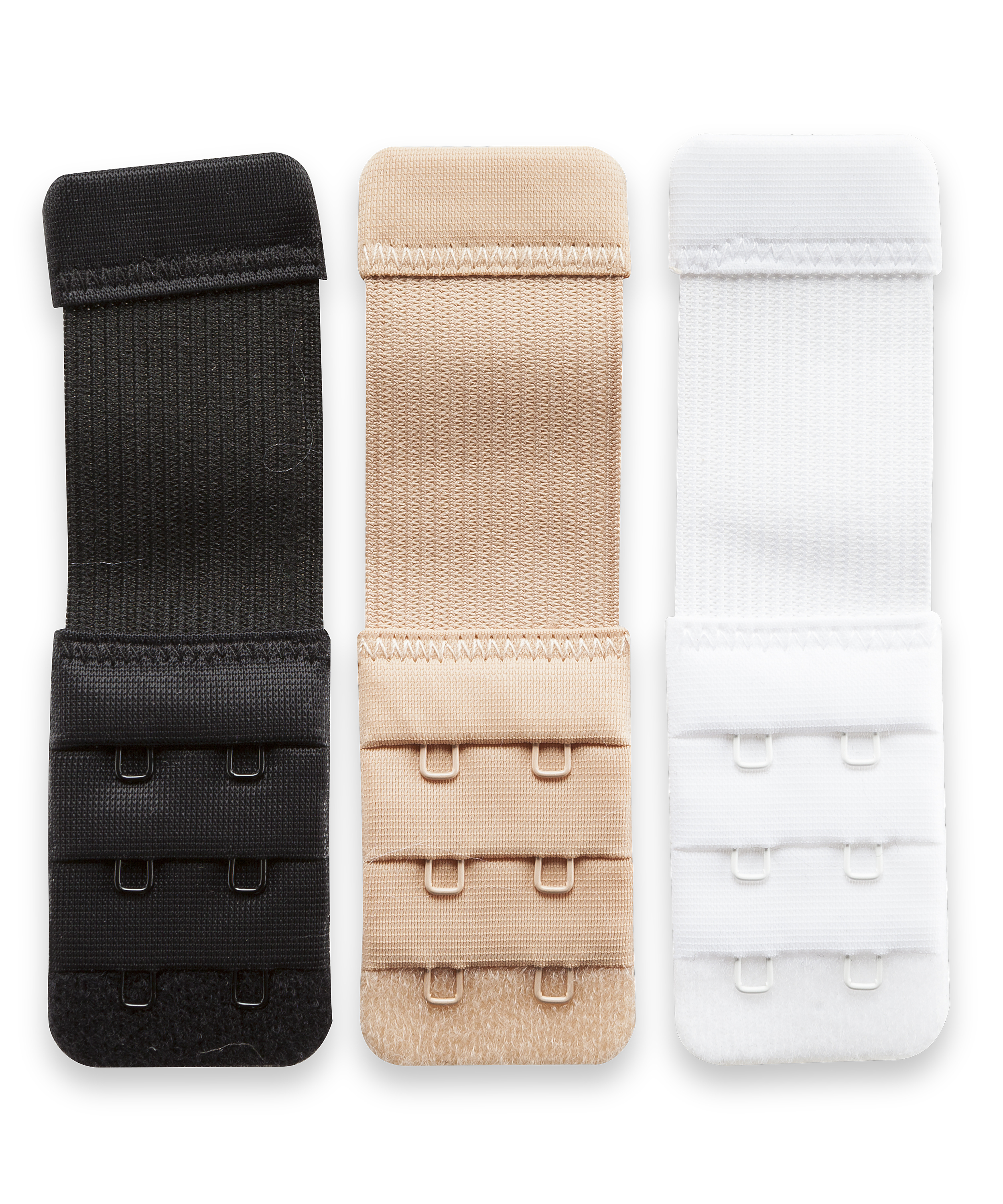 3-pak przedłużek do biustonosza, Biały, main