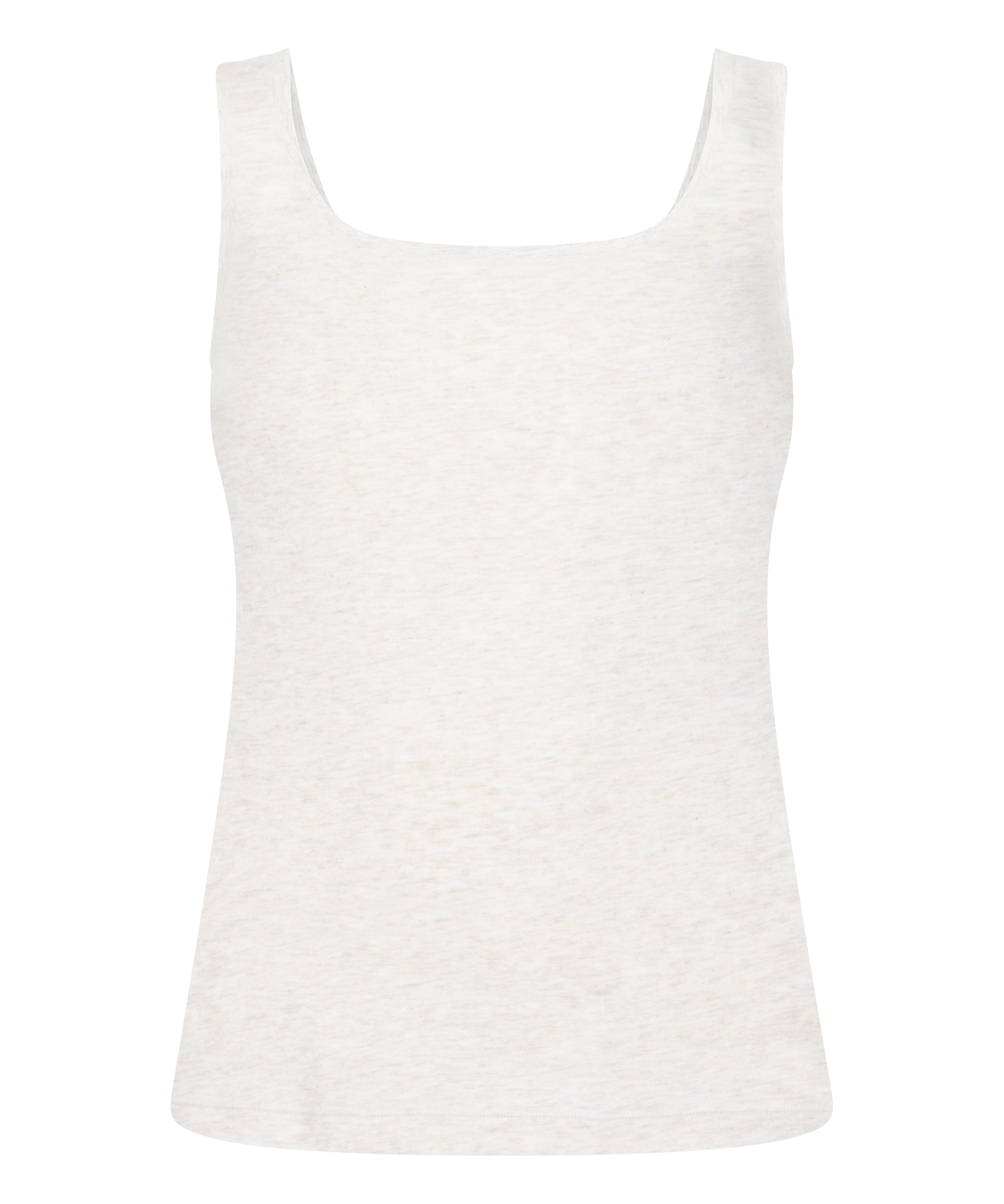 Singlet top z miękkiej bawełny, Beżowy, main