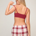 Tr&oacute;jkątny biustonosz bralette Dide, Czerwony