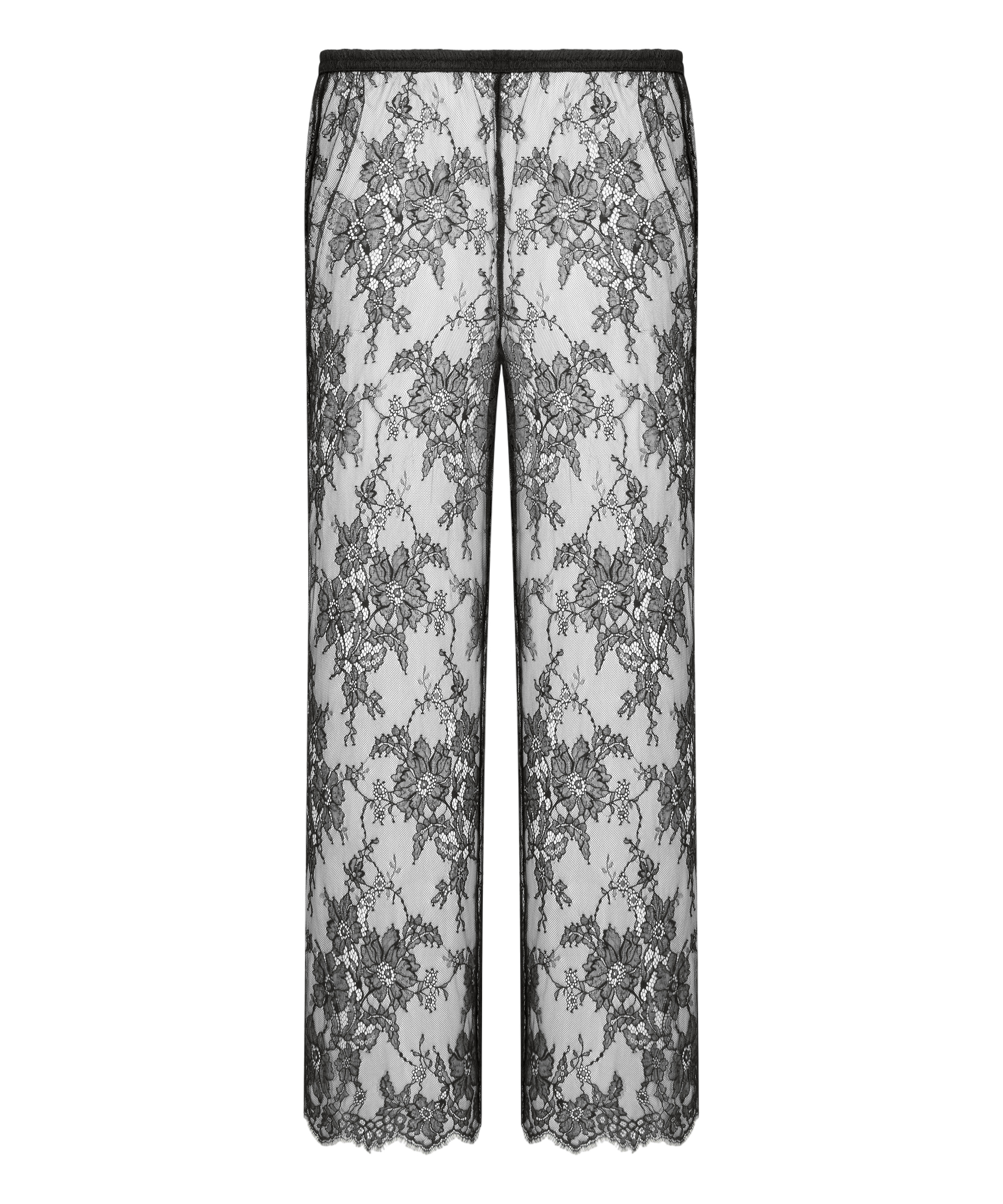 Spodnie piżamowe Cecilia, Czarny, main